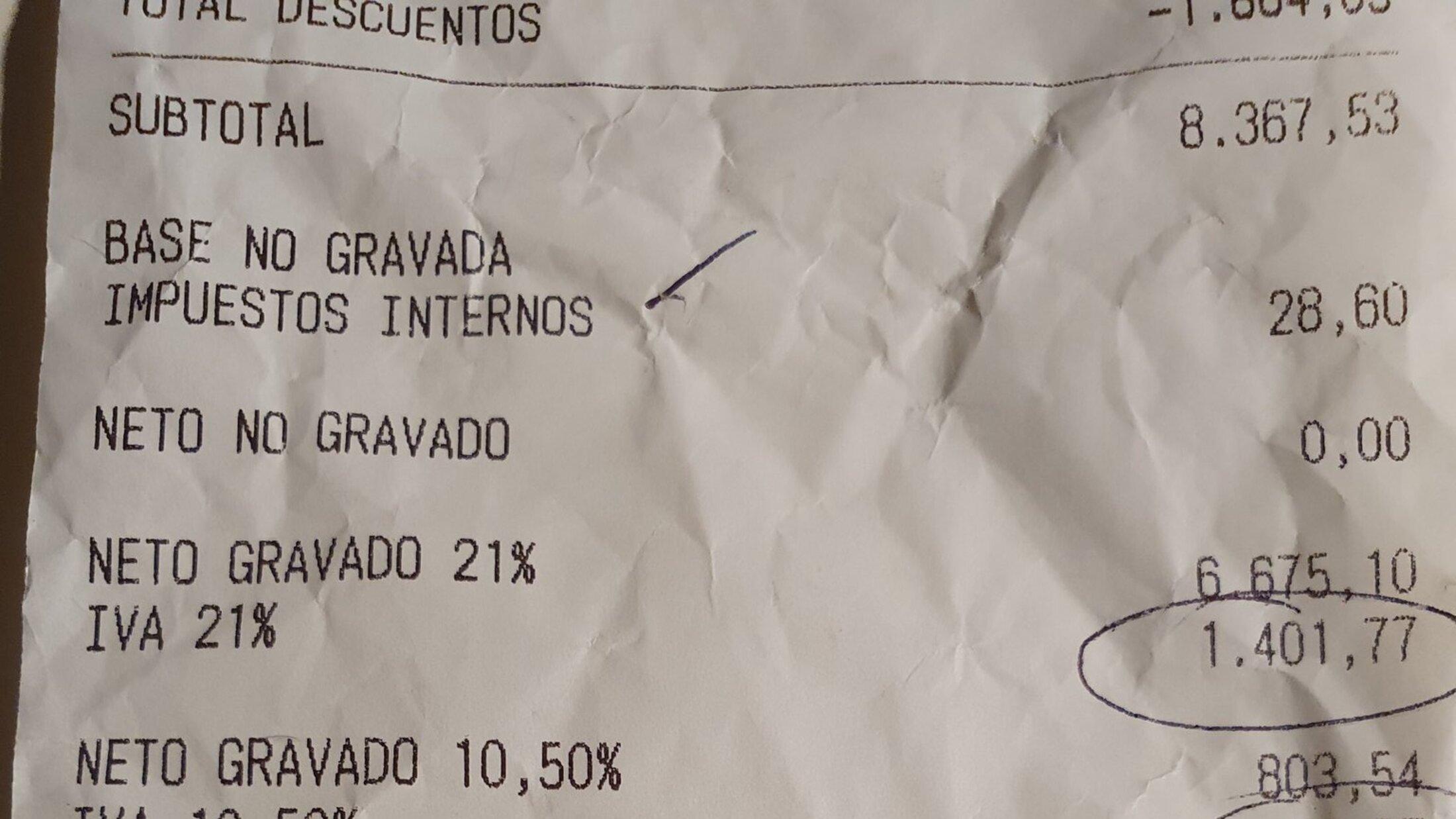 El ticket se viralizó en Twitter.