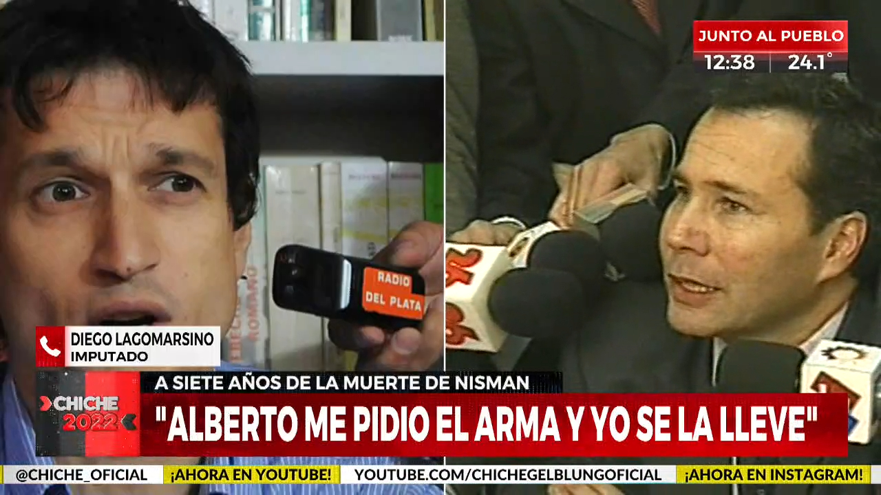 Lagomarsino fue entrevistado por Chiche Gelblung en Crónica HD.