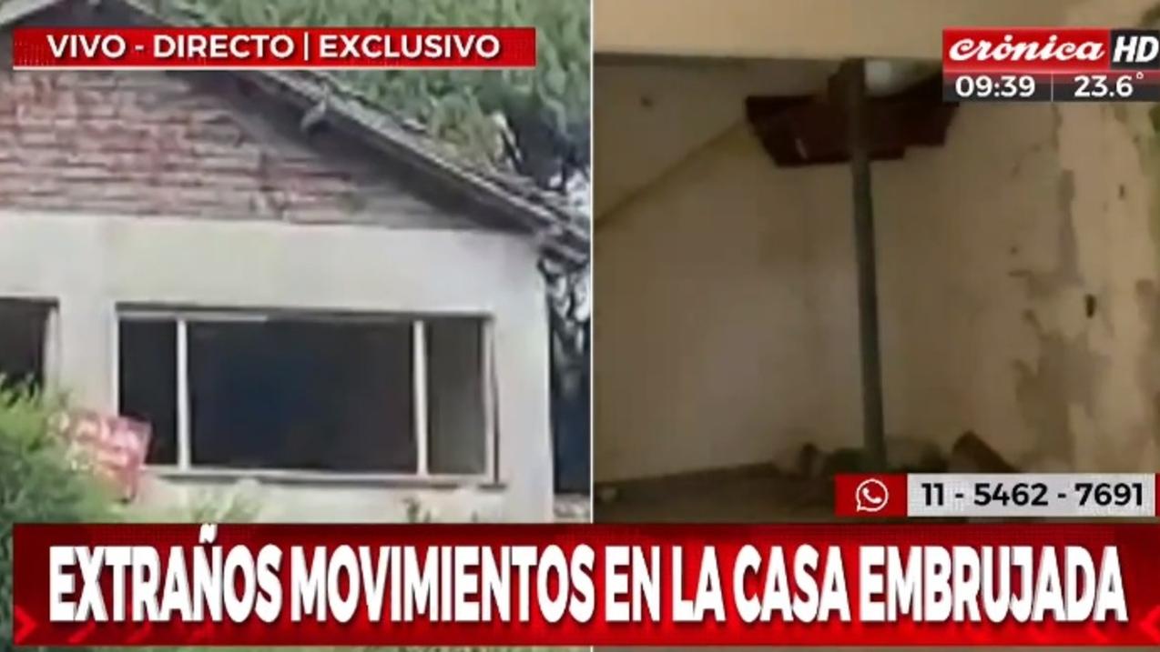 Un extraño fenómeno paranormal ocurre en un inmueble de Pinamar (Captura de TV).