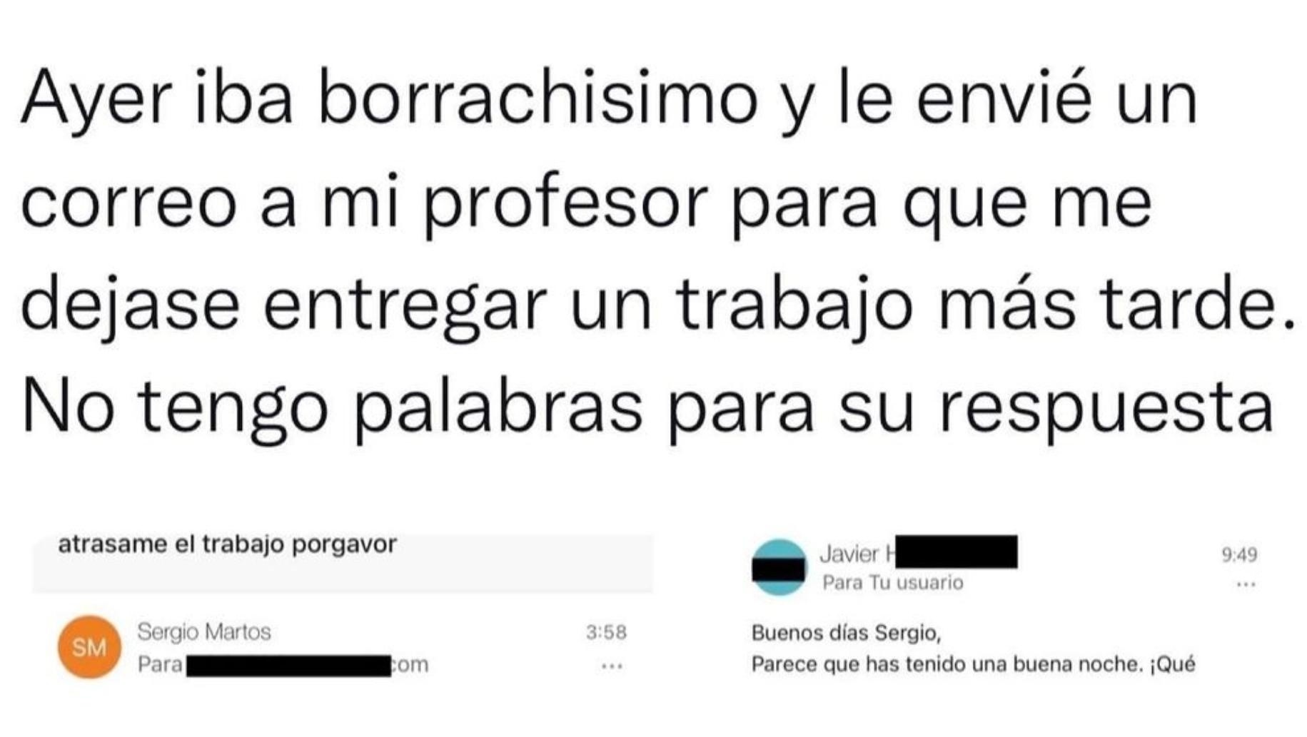 La inesperada respuesta del profesor se volvió viral en las redes sociales.