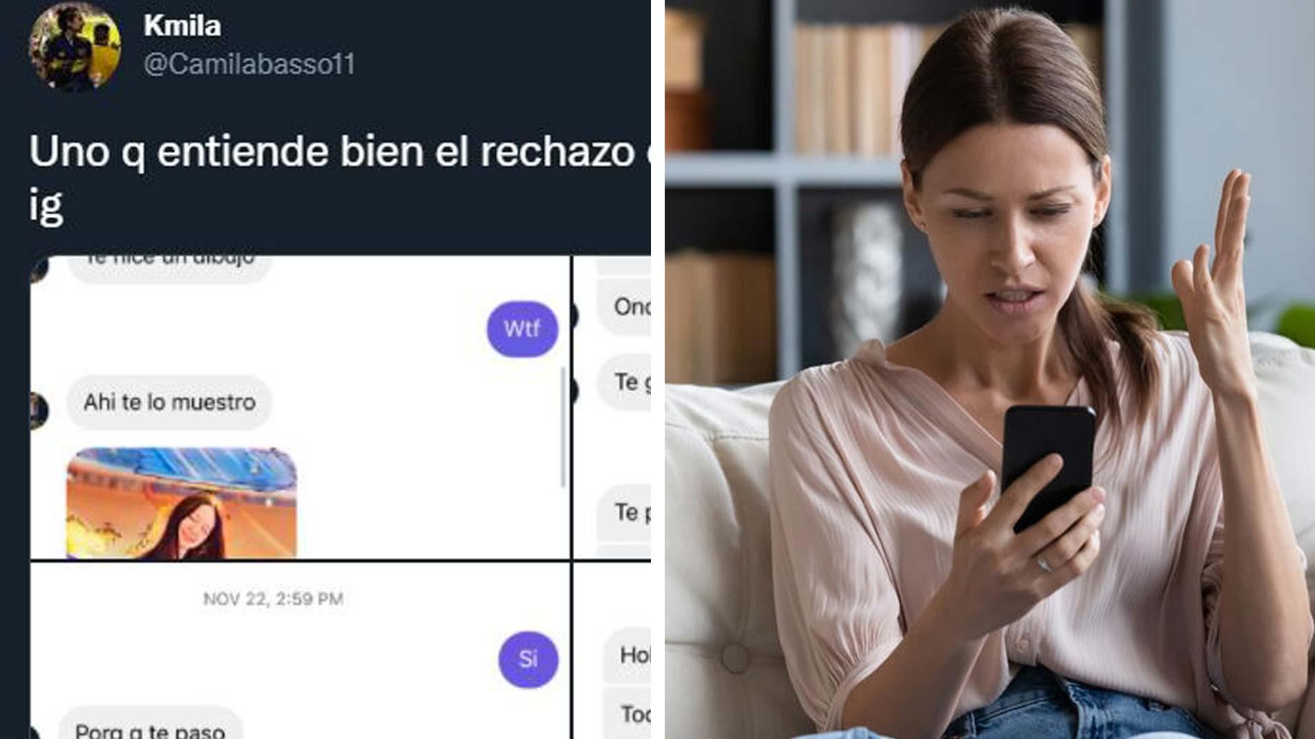 Una usuaria publicó el chat que se hizo viral en Twitter.