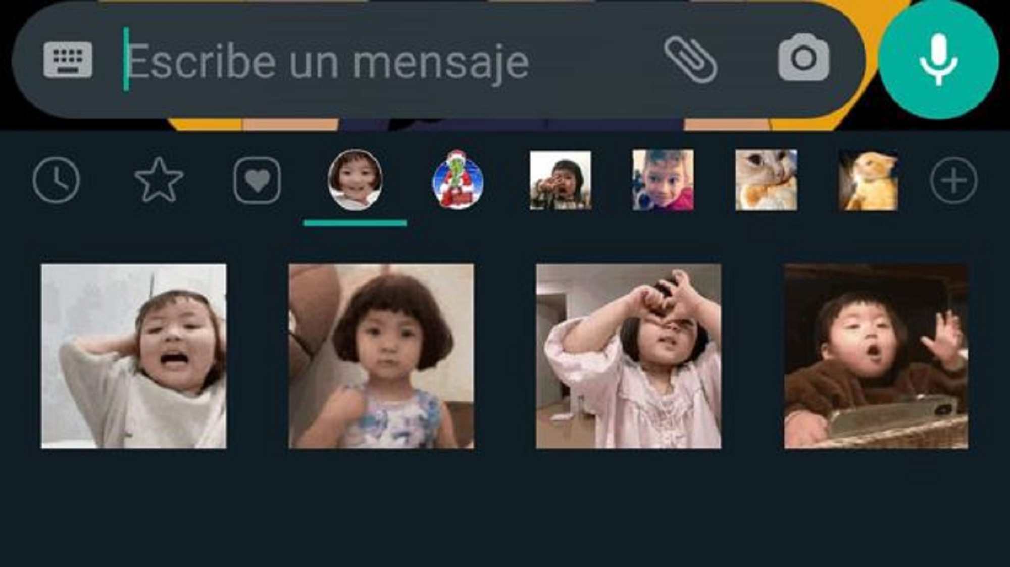 Transforma un GIF en un sticker en pocos pasos. 