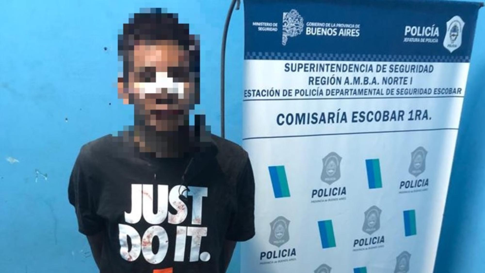 Este es el sujeto que fue arrestado por haber tratado de matar a su ex mujer.