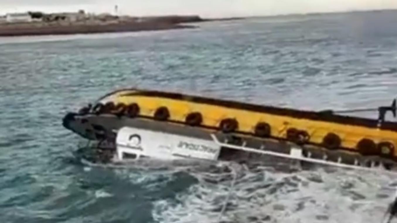 La tragedia sacudió a Puerto Deseado (Captura de video).