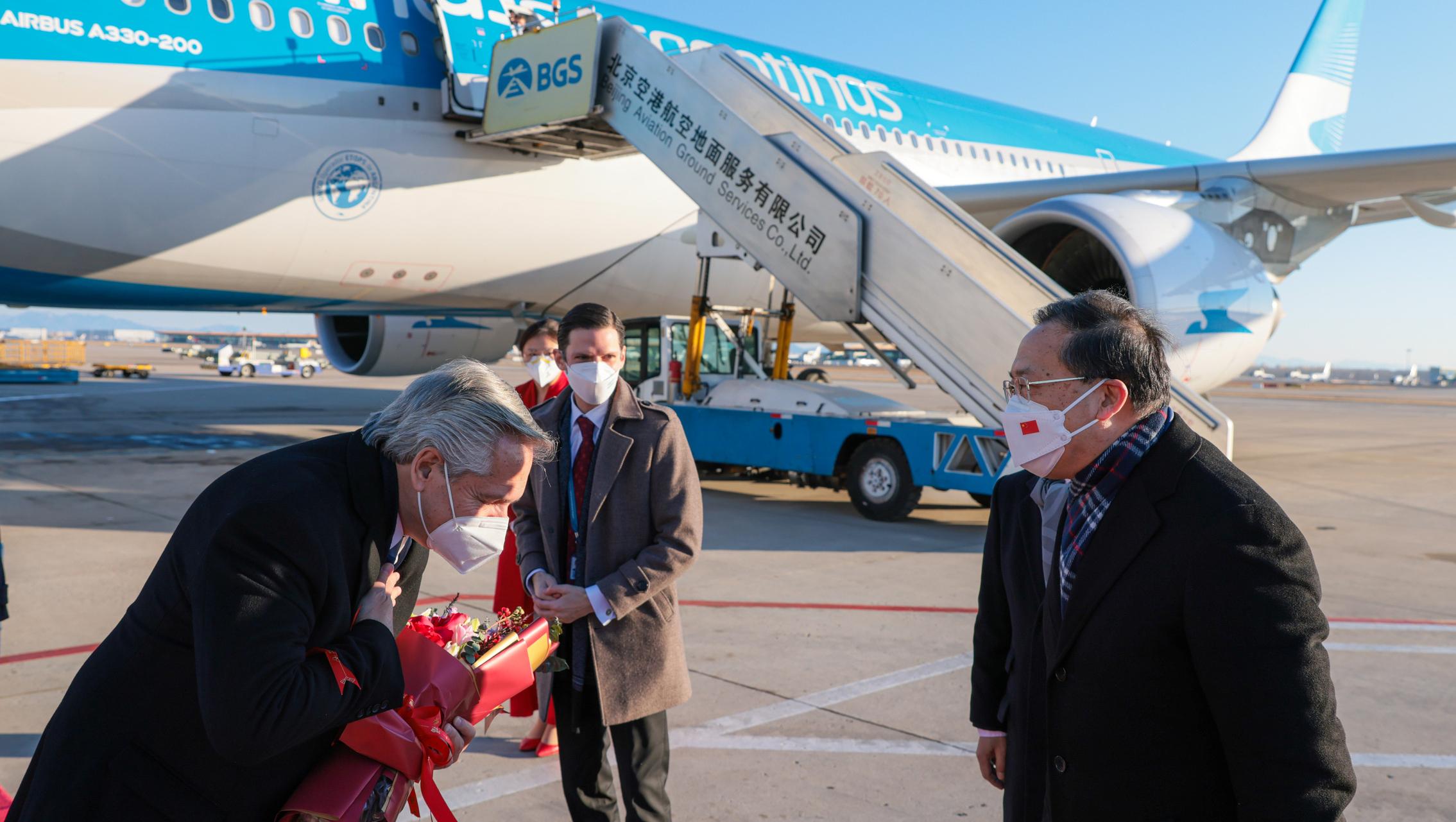 Alberto Fernández arrancó su travesía por China (Télam).