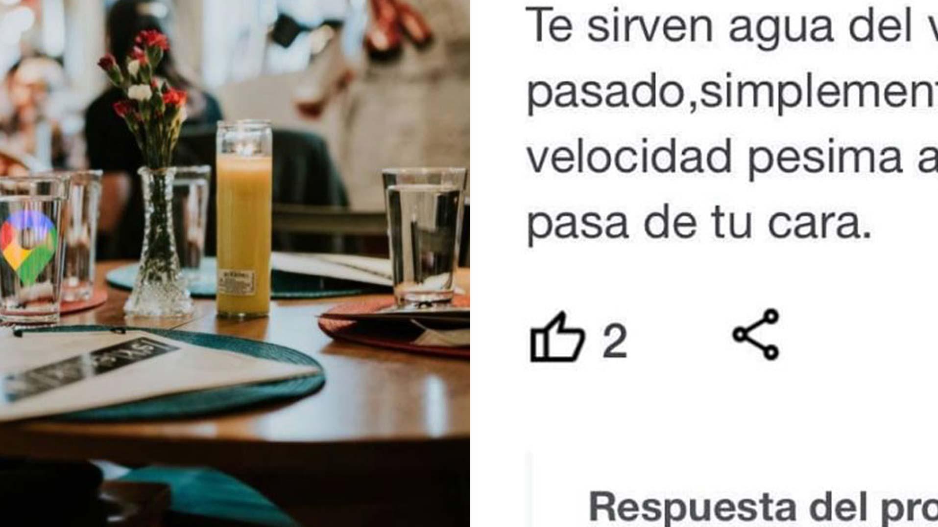 Un cliente se quejó porque la persona que atendía era 