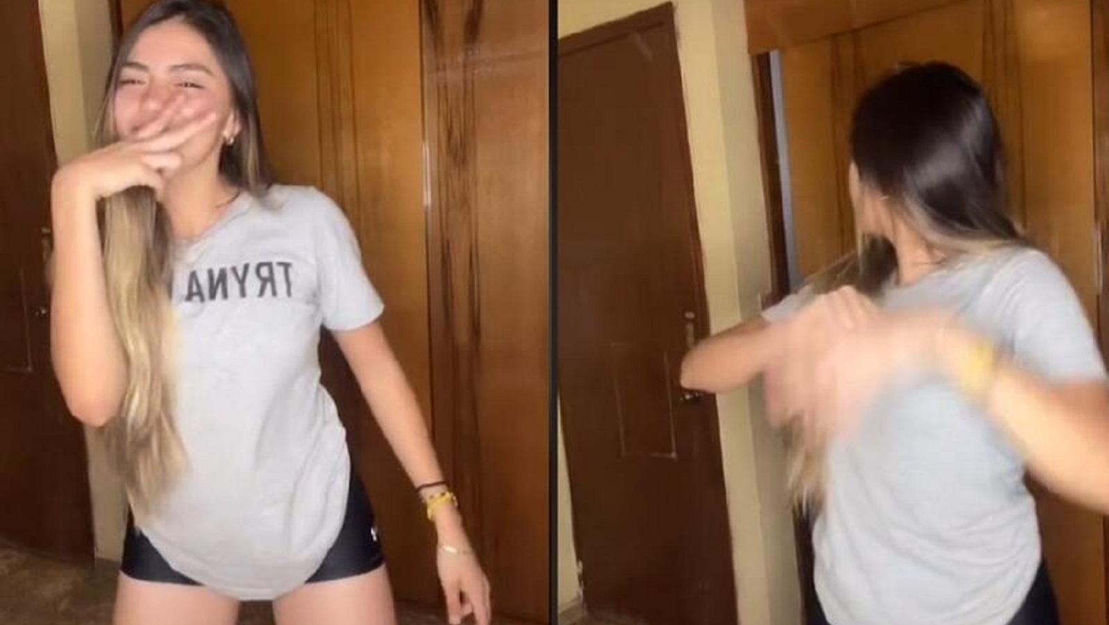 Una joven mexicana vivió un suceso paranormal mientras grababa un video de TikTok (captura).