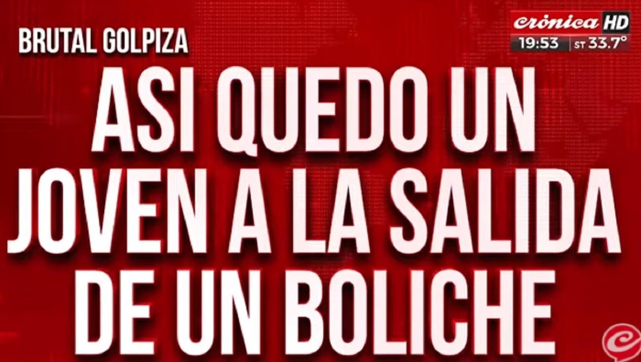 Patovicas lo tiraron al suelo, lo molieron a golpes y luego lo sacaron a la calle (Crónica HD).