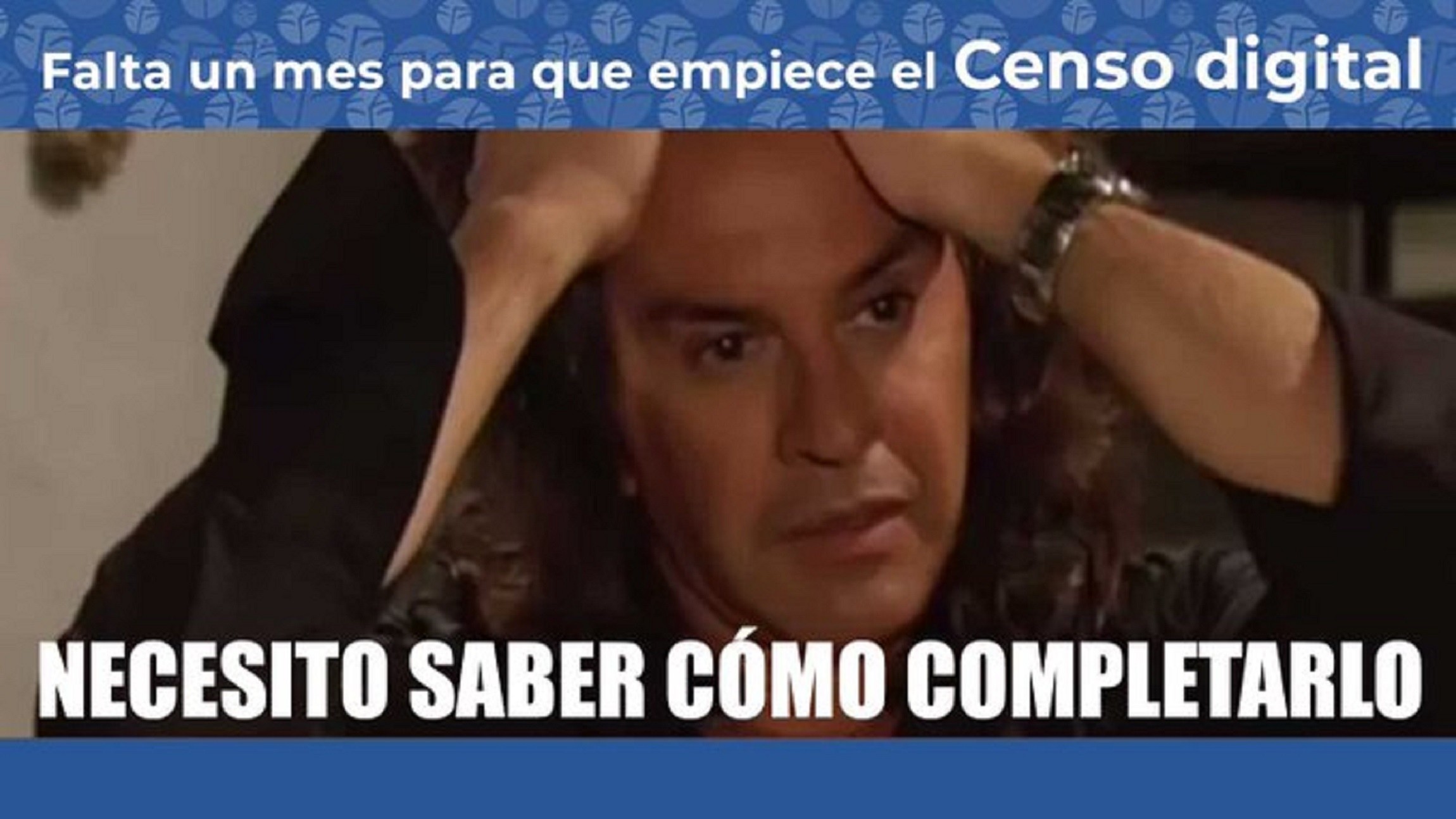 Censo 2022: con el meme de Osvaldo Laport, invitan a llenar el formulario digital.