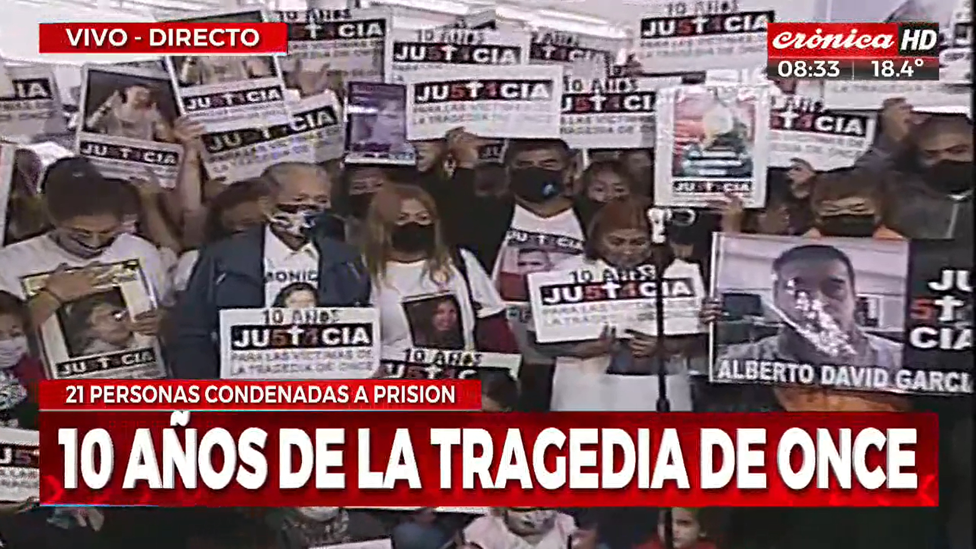 El emotivo acto que rindió homenaje a los 52 fallecidos en la tragedia de Once.