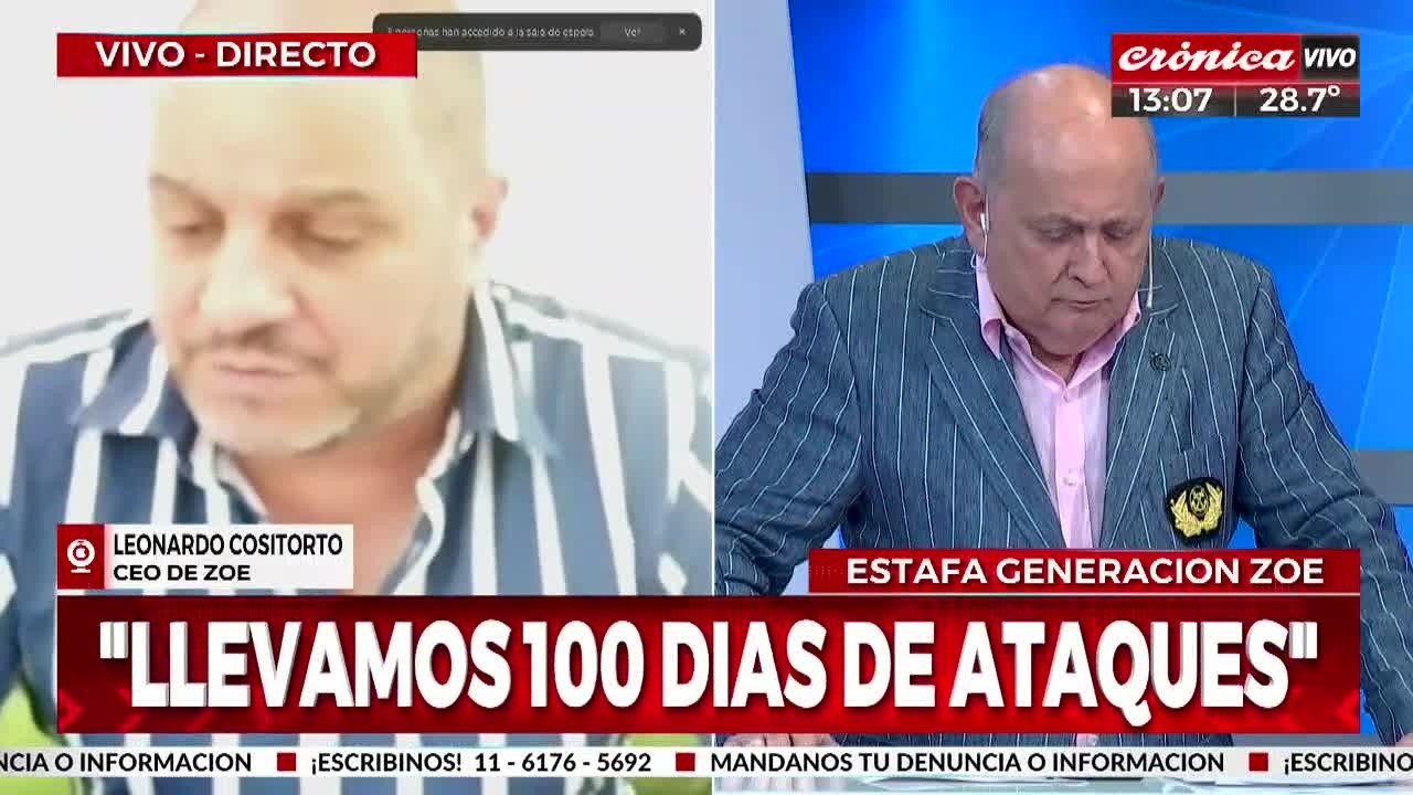 Exclusivo: el CEO de Generación Zoe rompió el silencio desde la clandestinidad.