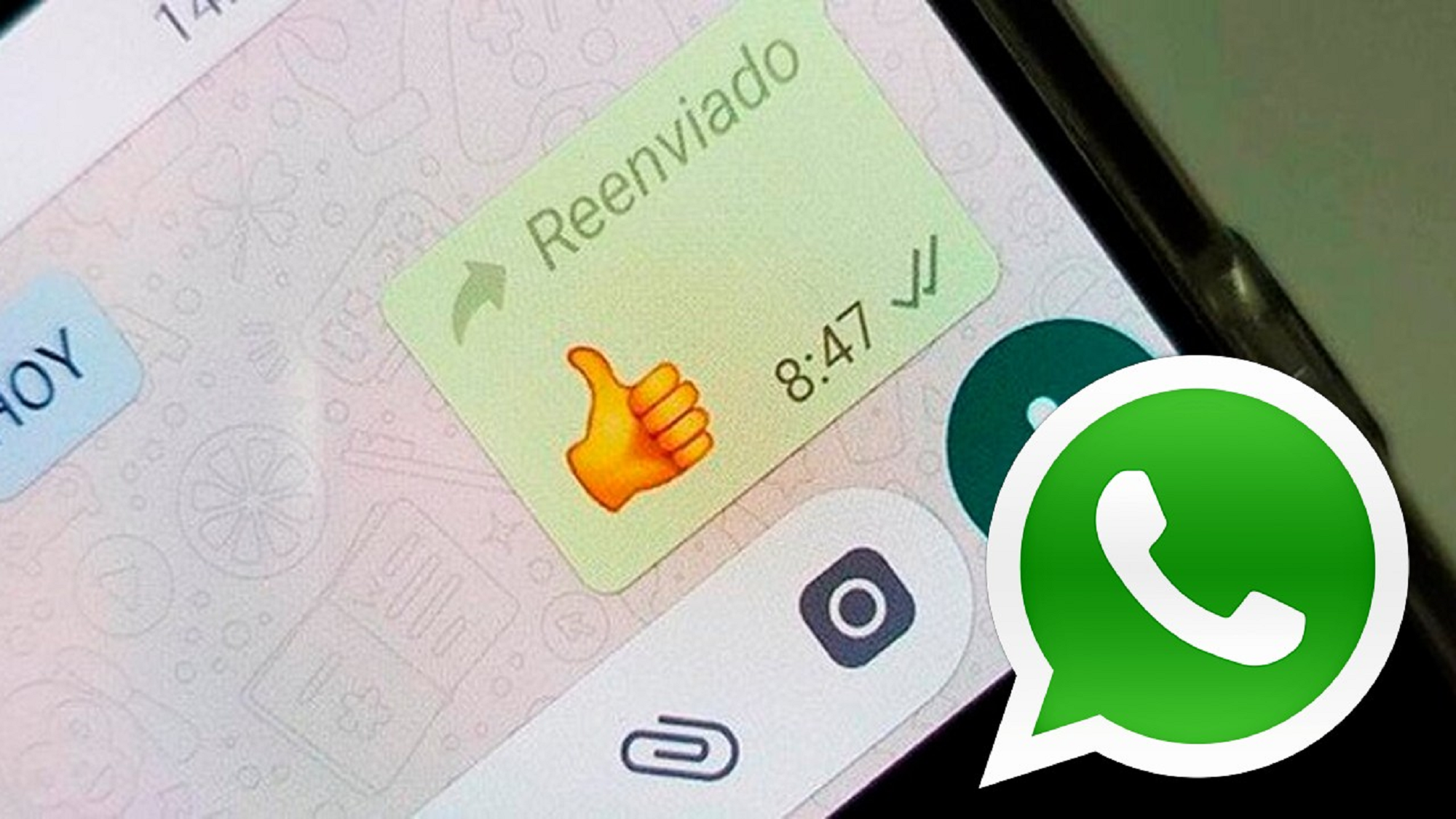 Truco fácil y rápido para eliminar el reenviado de WhatsApp.