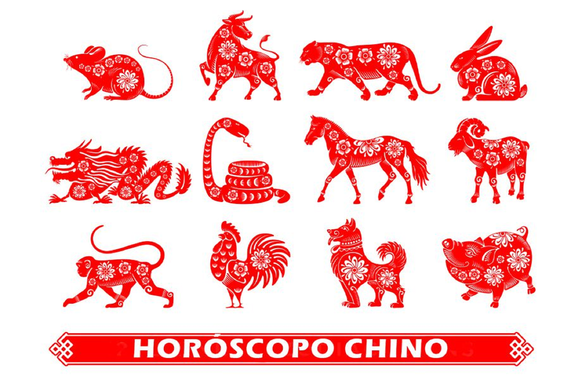 Los animales del Horóscopo Chino que tienen mejor suerte. 