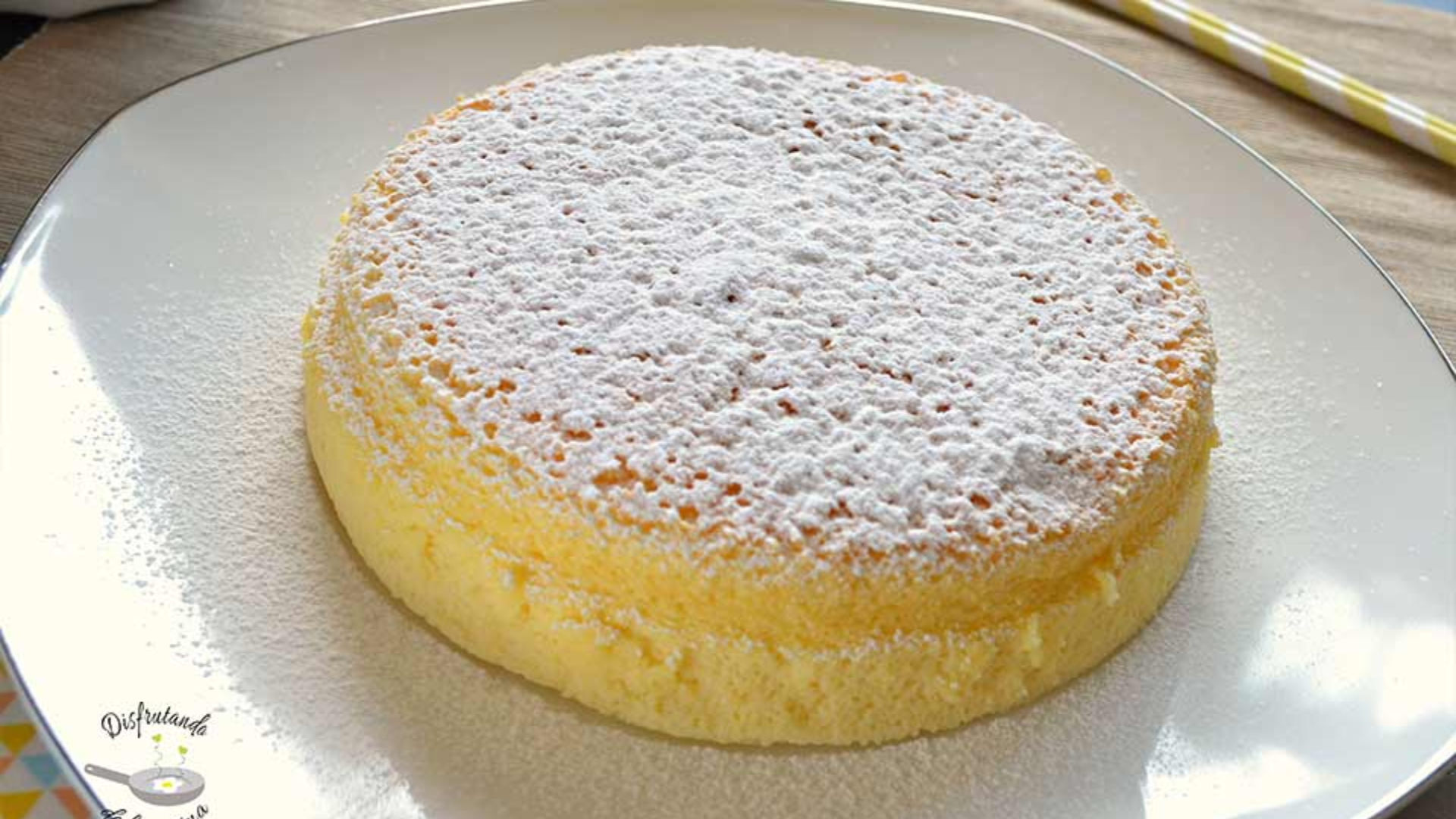 Así quedará el pastel de queso cocinado en tu casa.