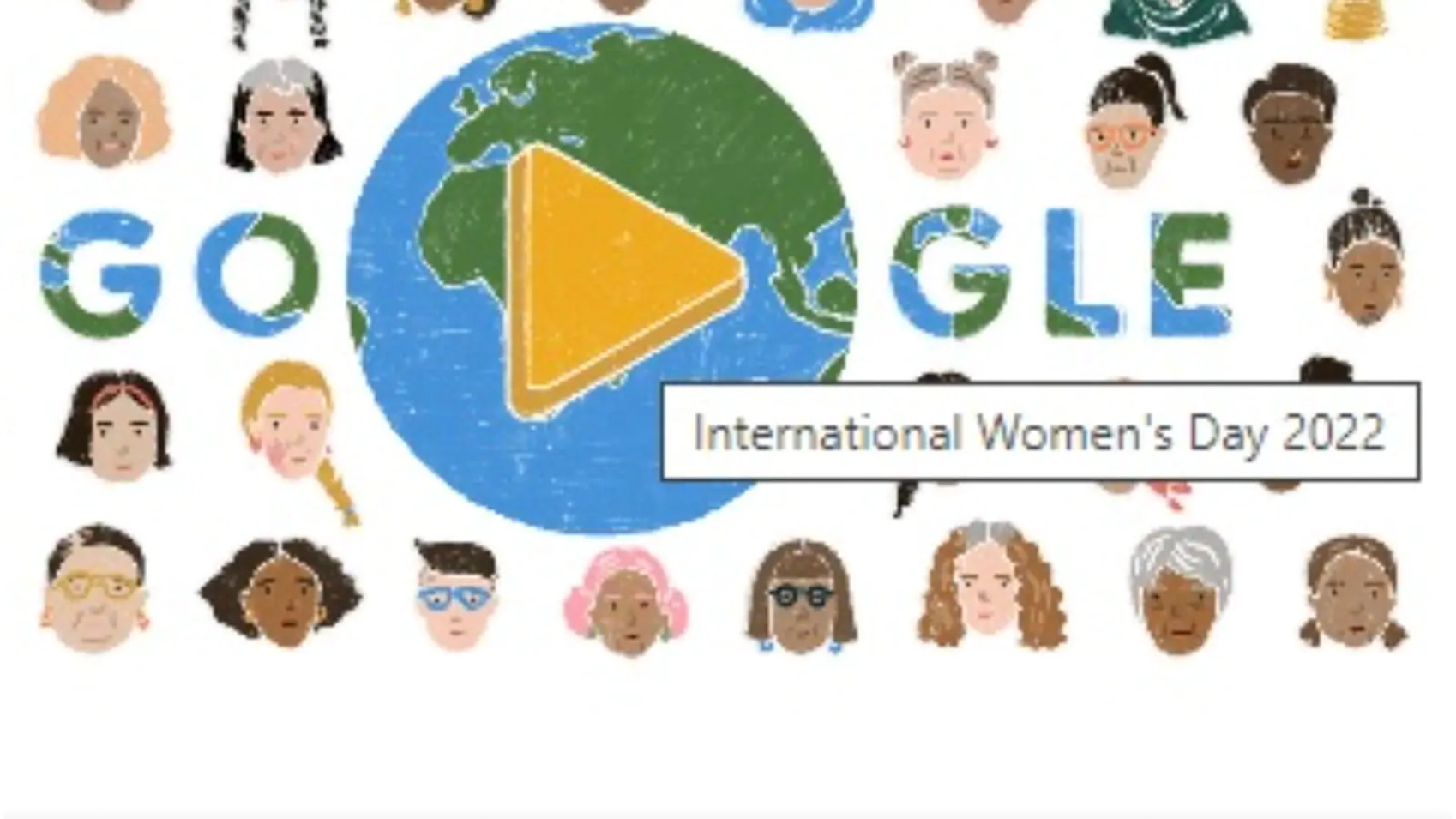 Google celebra el Día Internacional de la Mujer con un Doodle conmemorativo.