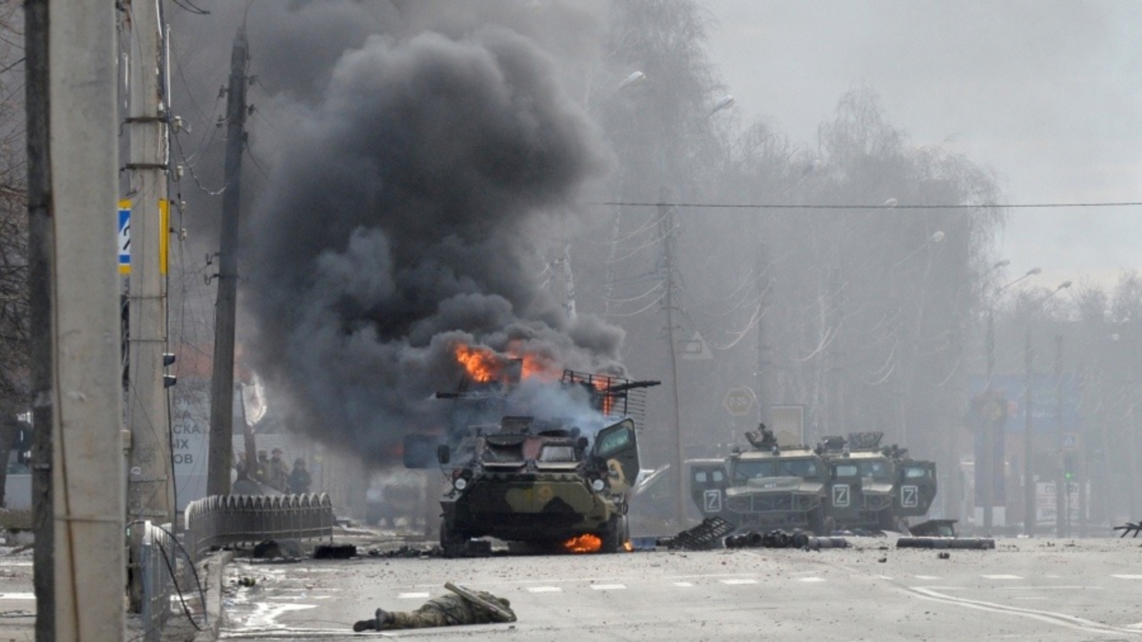 La guerra entre Rusia y Ucrania comenzó el jueves 24 de febrero (Télam).