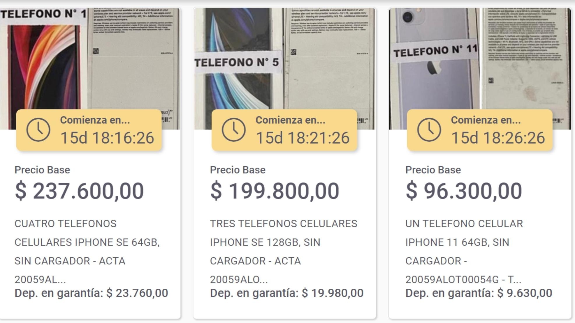 El Banco Ciudad regresa con otra subasta de bienes confiscados, esta vez con celulares iPhone a precios oferta.