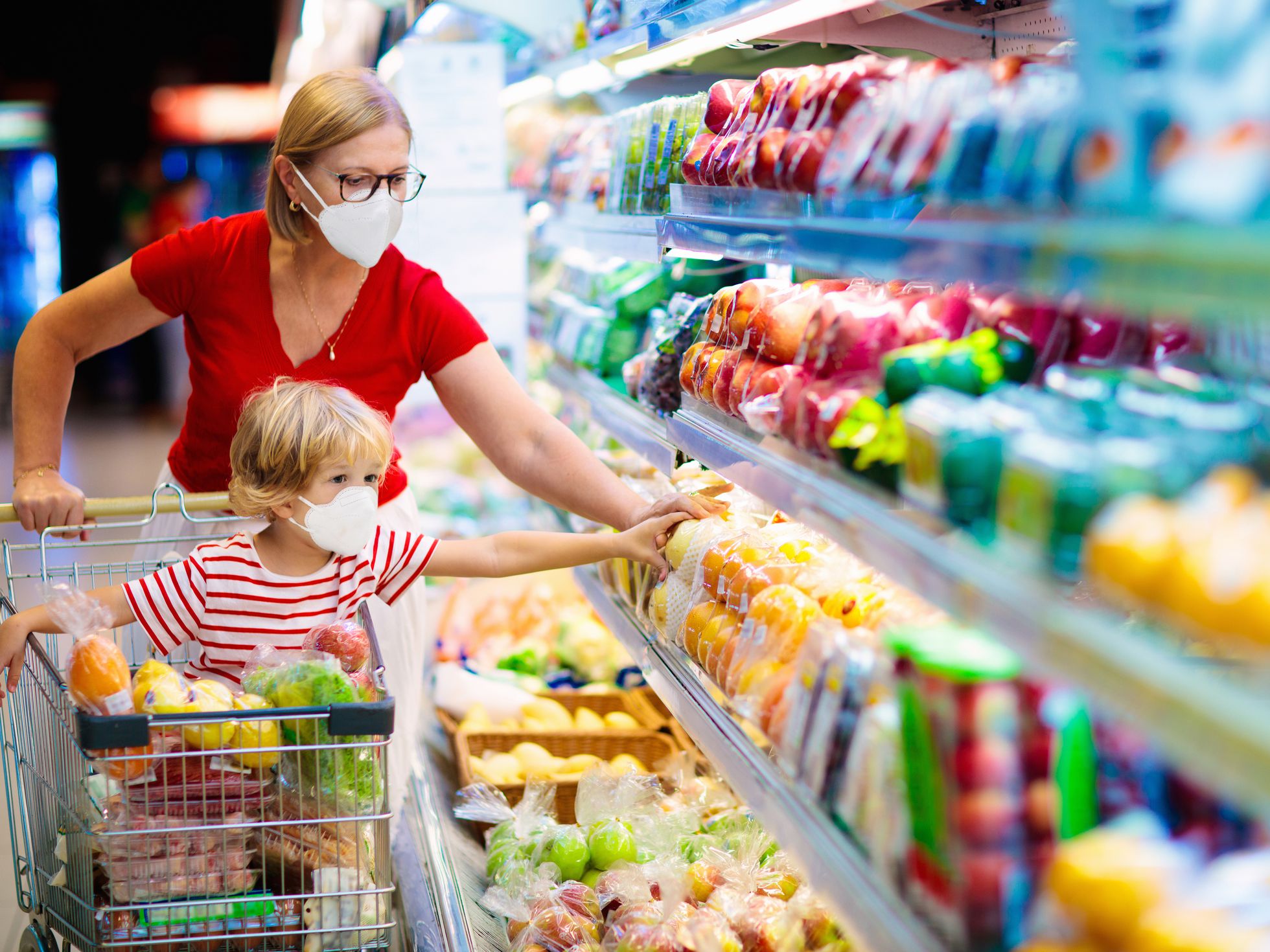 Los alimentos de la canasta básica aumentaron hasta un 7,7%.