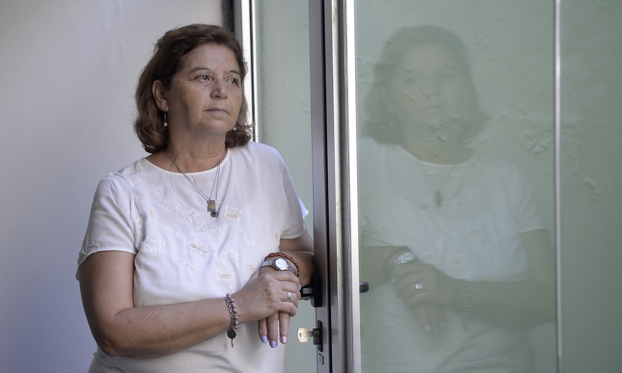 Nelly Durán tenía 37 años cuando perdió a su esposo, Miguel Ángel Lancieri, en el atentado a la Embajada de Israel. (Crónica-Fernando Pérez Re)