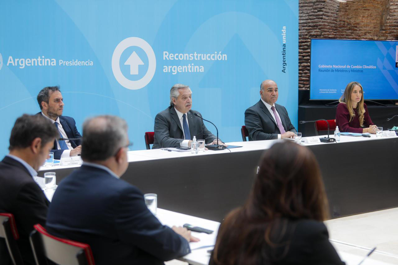 Alberto Fernández llevó adelante la primera reunión del Gabinete Nacional de Cambio Climático.