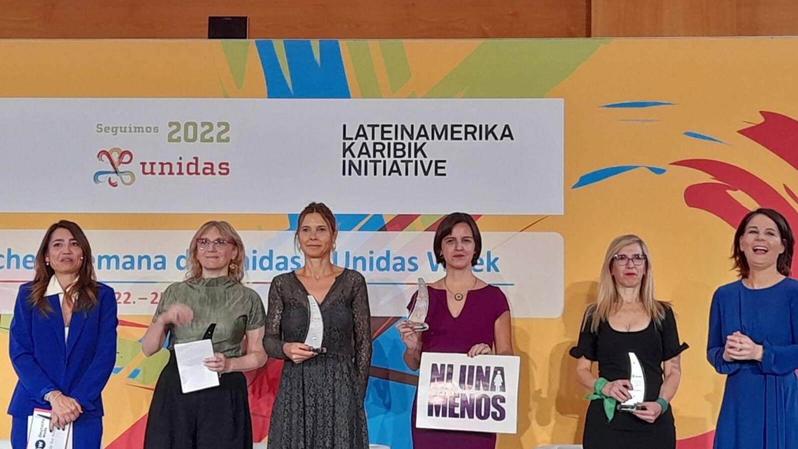 El premio fue entregado por la ministra de Relaciones Exteriores de Alemania, Annalena Baerbock.