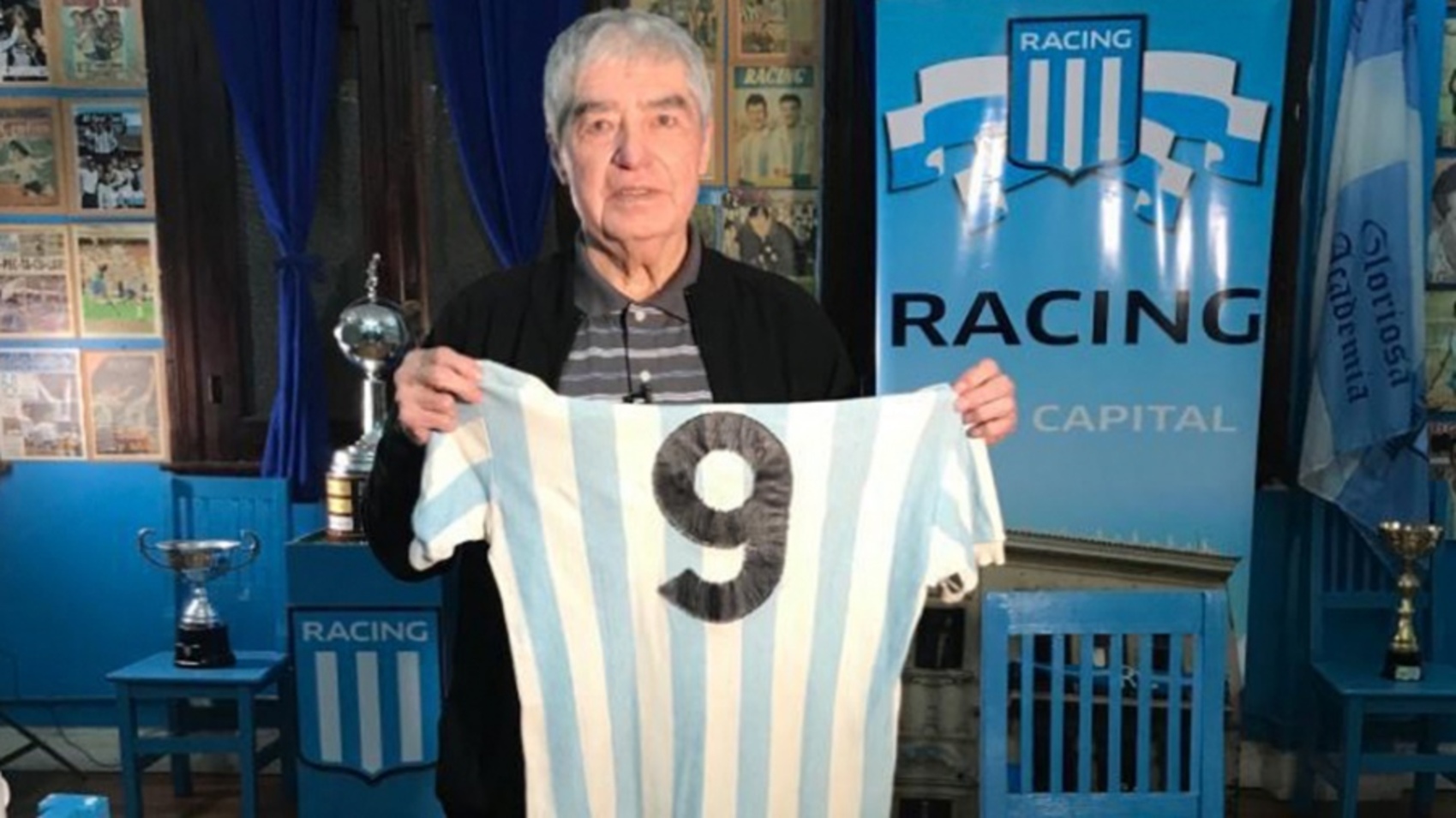 Murió el Chango Cárdenas, leyenda de Racing Club (imagen Télam).