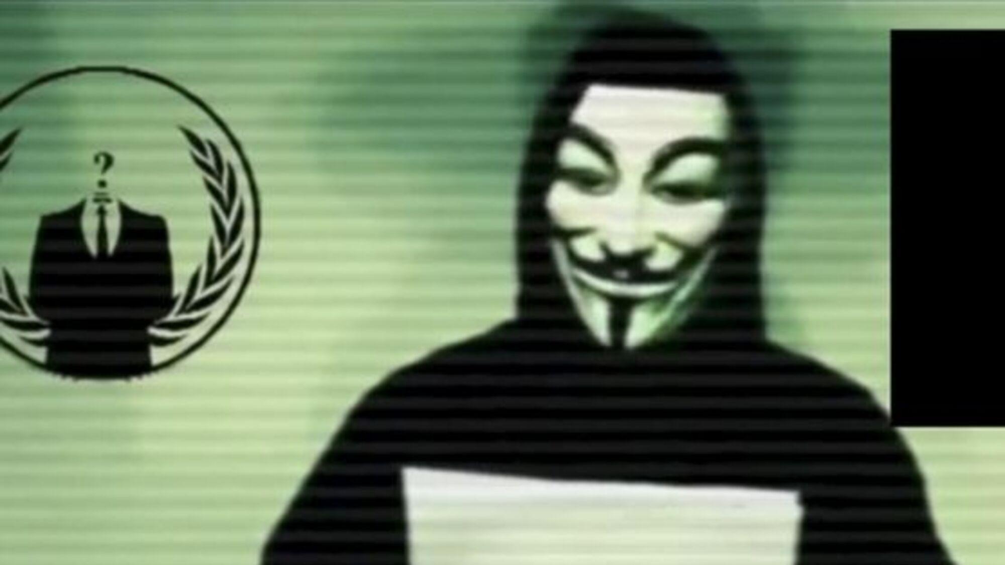 Anonymous, en un video subido durante una acción que llevó adelante en 2015 (Archivo).