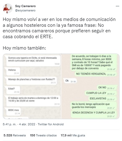 Otro tuit que causó una gran revolución en las redes.