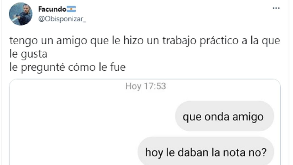 Un joven compartió la graciosa situación que atravesó un amigo con la chica que le gusta y se hizo viral.