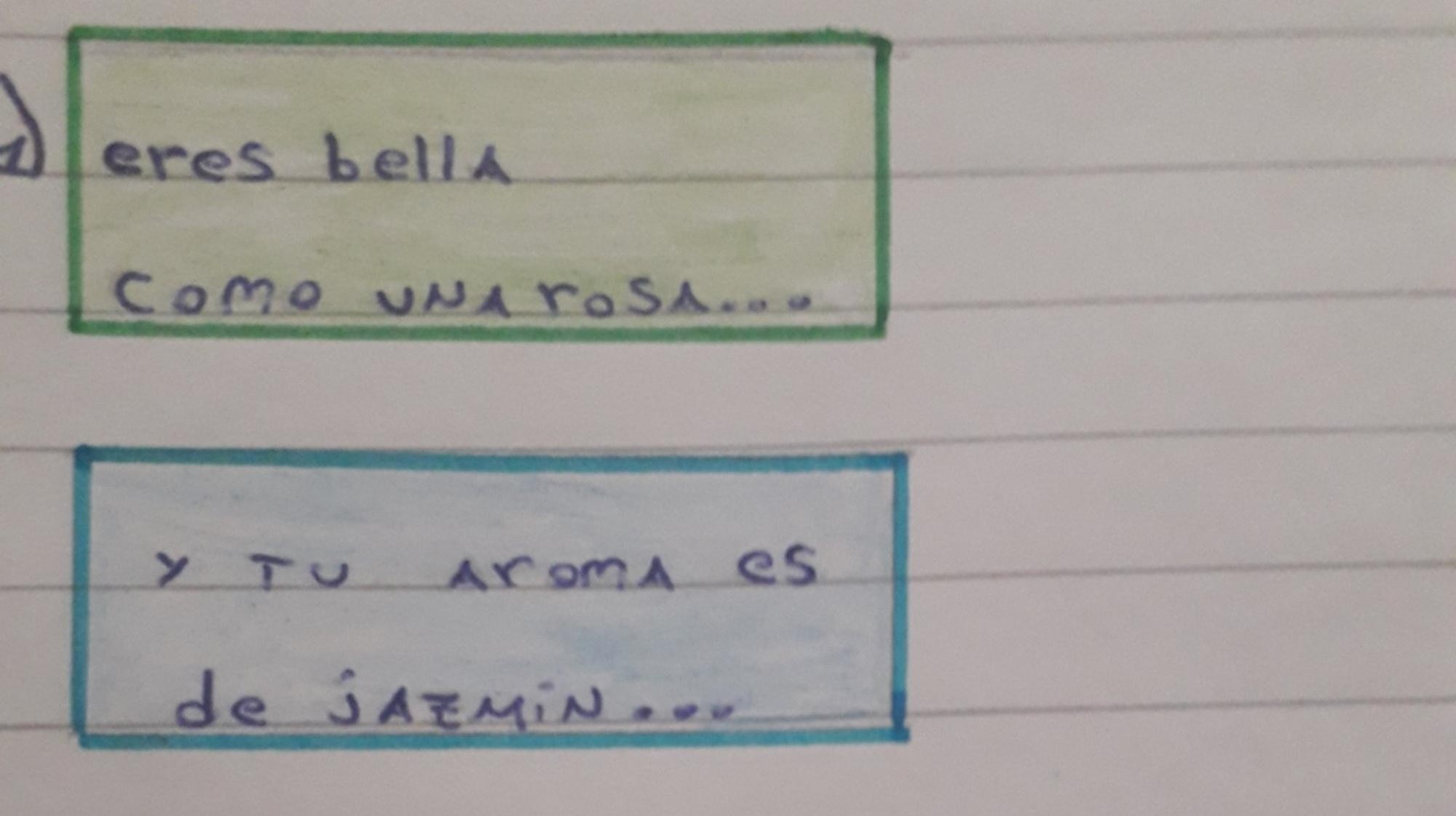 El alumno escondió en su tarea una referencia a una conocida serie infantil.