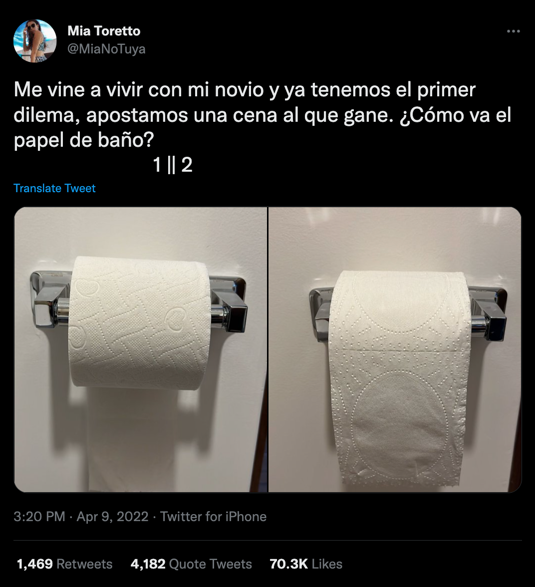 El tuit viral obtuvo cientos de 'Me gusta'.