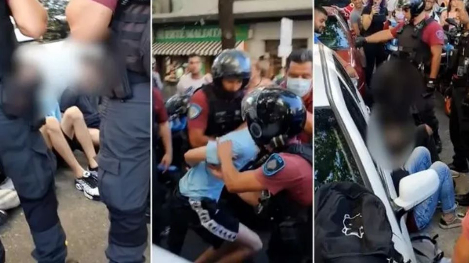 Así detenian a los acusados de la violación grupal de Palermo (Captura de video).