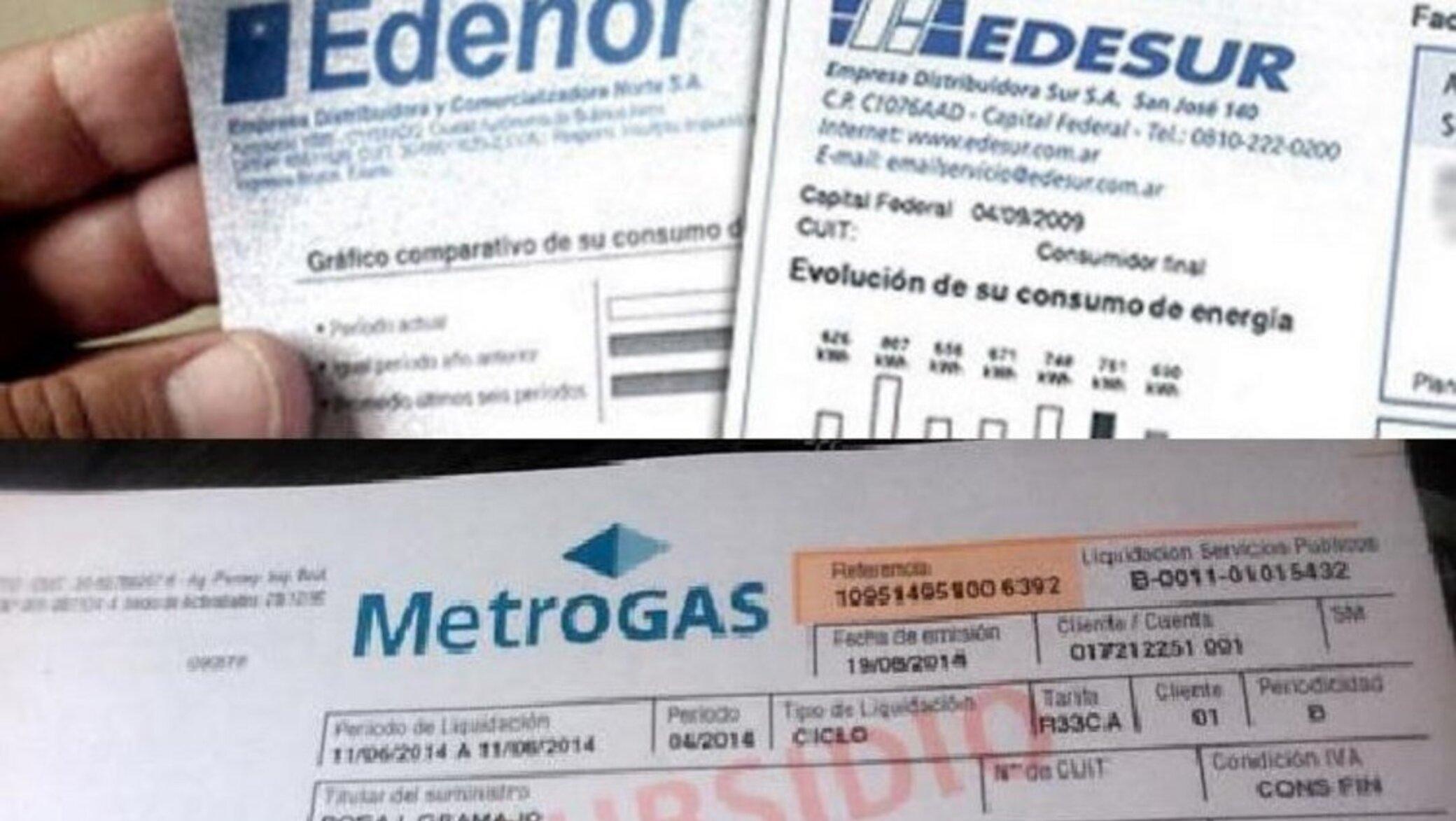 Se acerca el momento en que aumentarán las tarifas de los servicios de gas y electricidad.