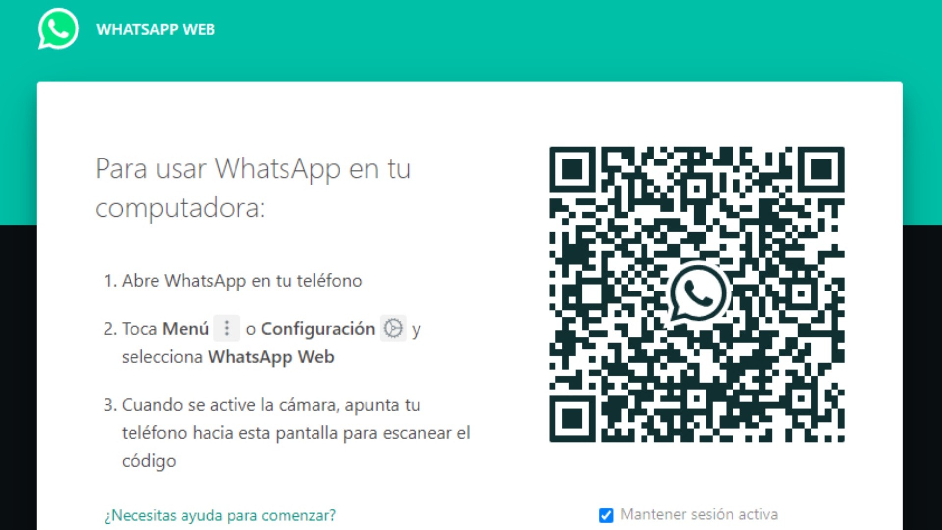 Problemas con WhatsApp Web.