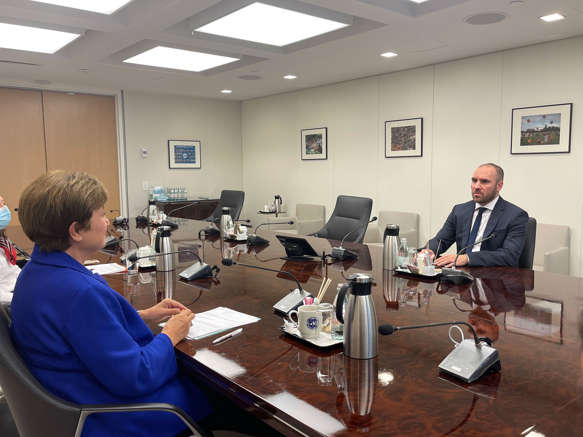 El ministro Martín Guzmán se reunió el último viernes con Kristalina Georgieva, directora general del FMI.