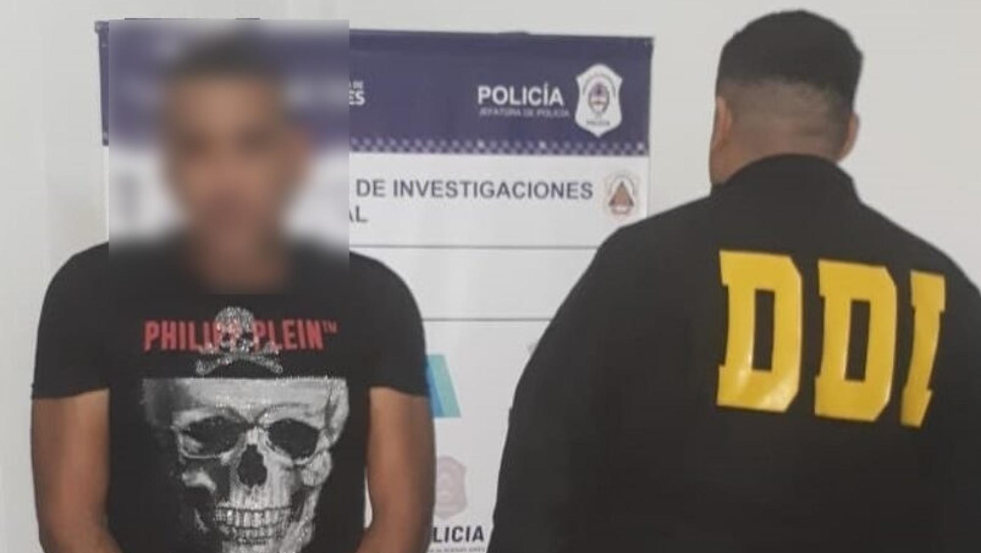 Este es el malviviente que fue arrestado por los investigadores policiales.