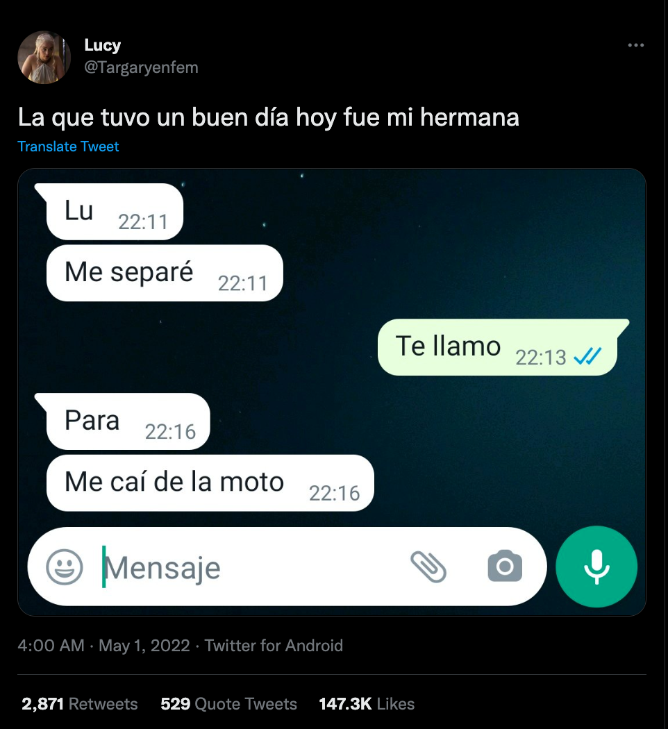 El tuit generó un sinfín de comentarios en la red social.