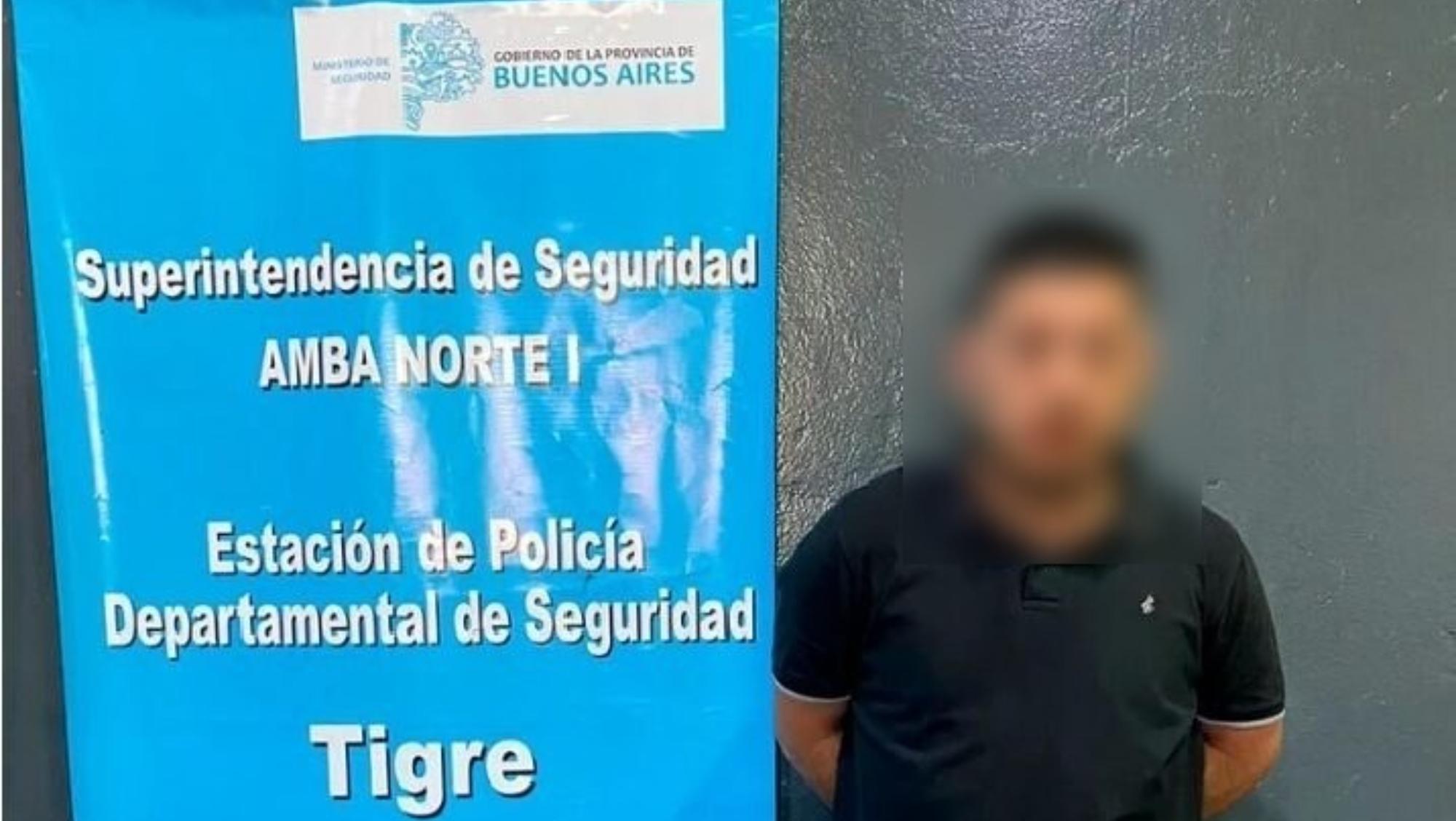 Este es el imputado, de 55 años, que fue capturado por los funcionarios policiales.