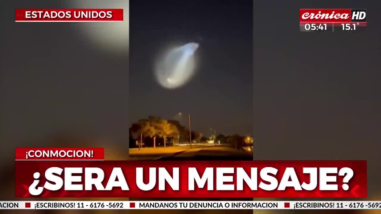 Desconcertante imagen obtenida en Estados Unidos (Captura de TV).