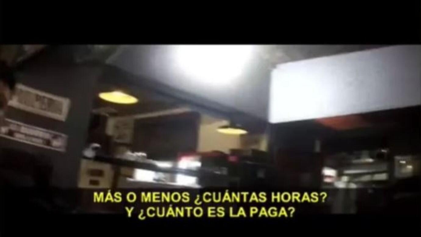 El Tiktoker se asustó con los salarios en los locales de comida (Captura de video).