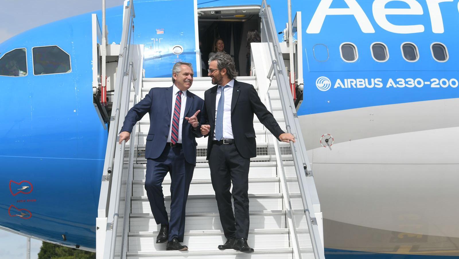 El presidente Alberto Fernández arribó esta mañana a París, su tercera y última parada europea.