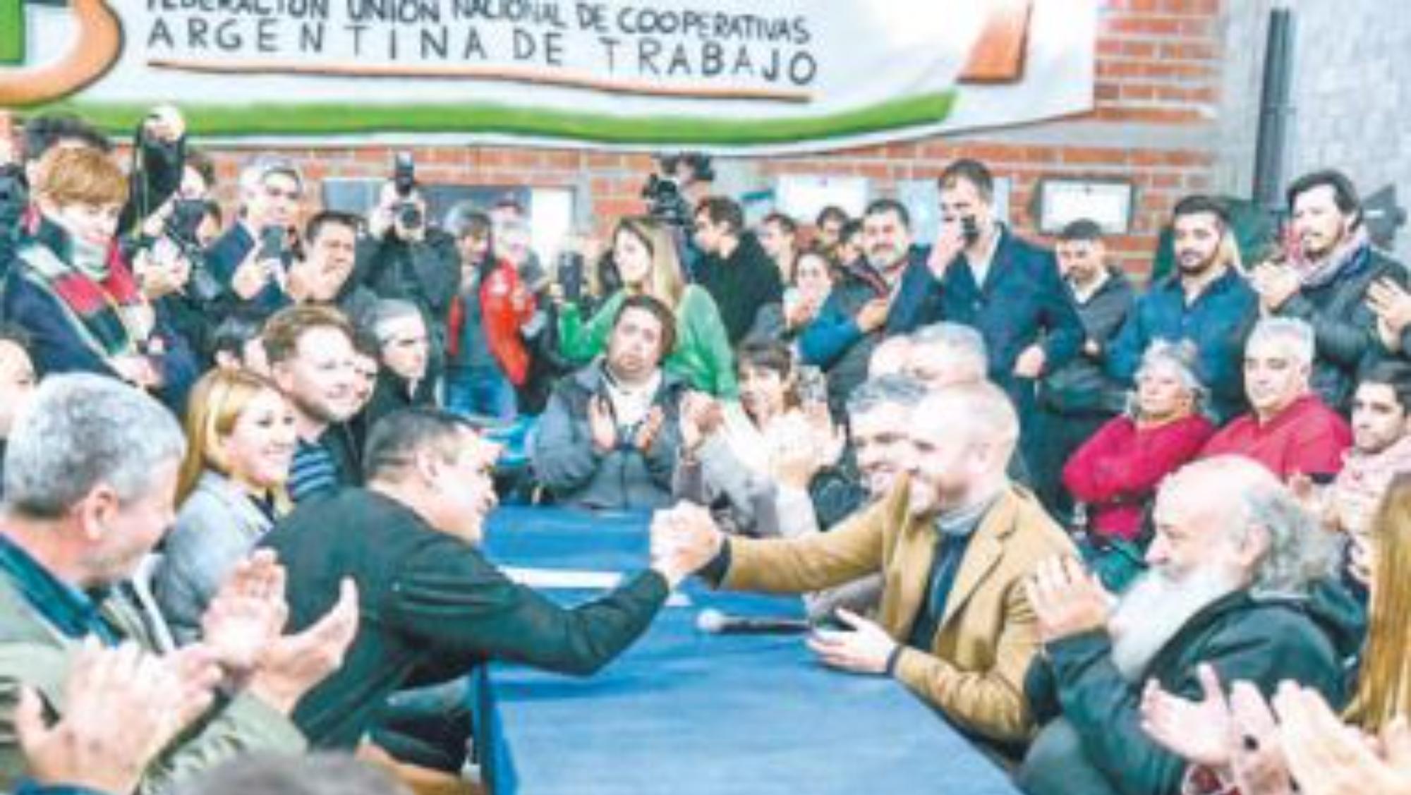 Los ministros visitaron la Funcat, en el partido de Almirante Brown.