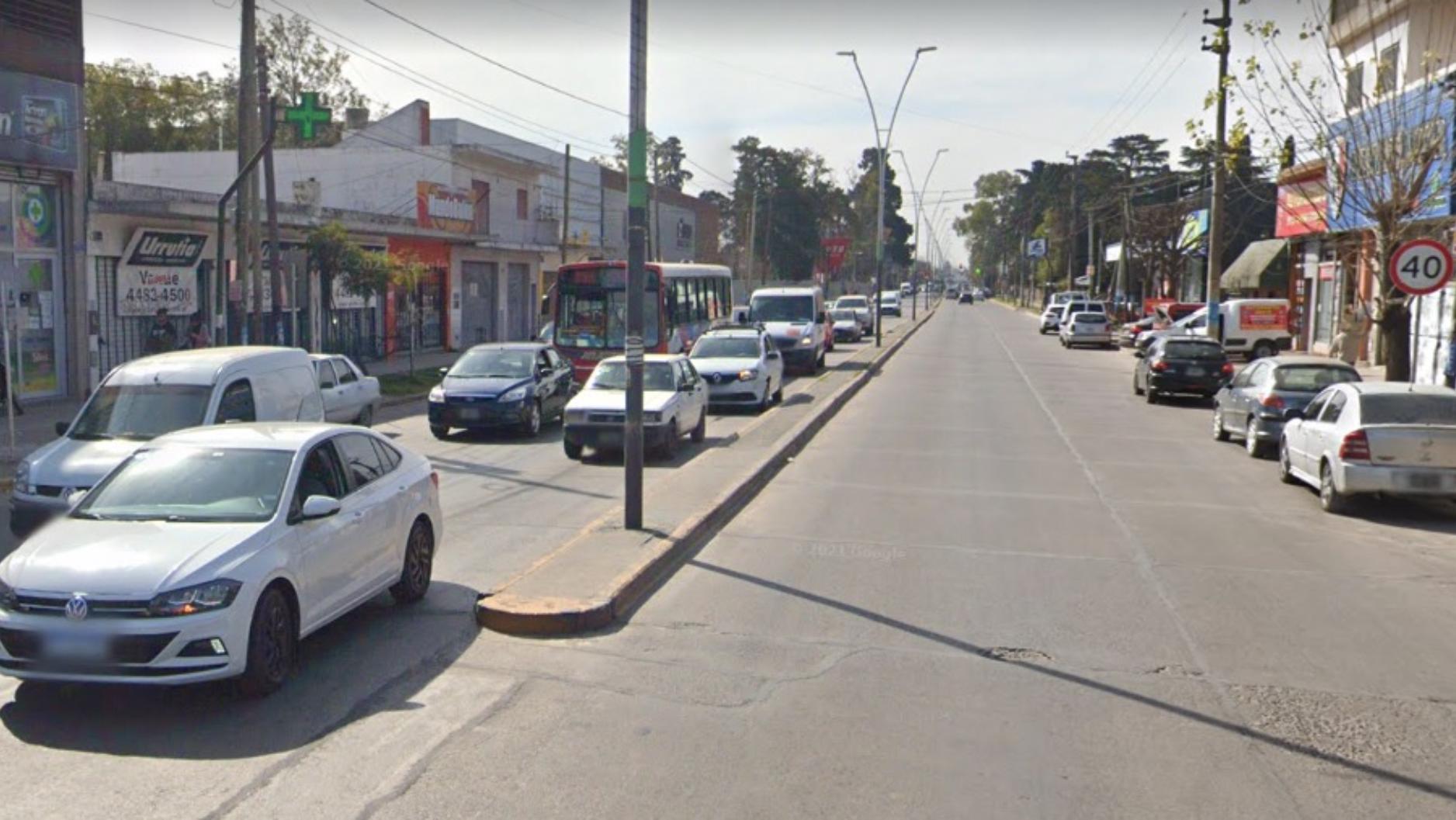 El supuesto intento de asalto ocurrió en la zona oeste del conurbano bonaerense (Google Street View).