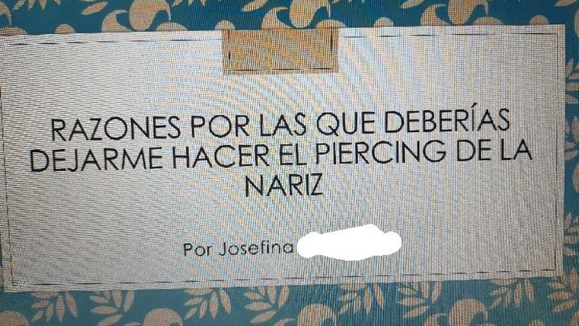 Una mujer de Twitter se volvió viral al contar de qué manera su hija le pidió autorización para hacerse un piercing.