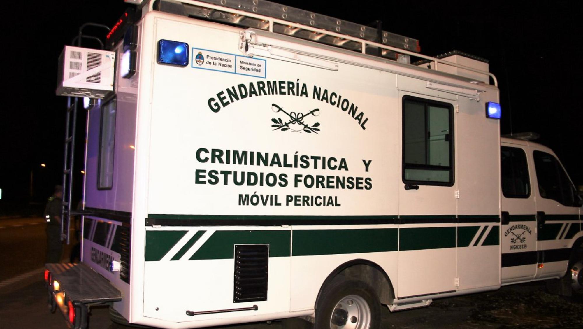 Los efectivos de la Gendarmería Nacional Argentina se encargaron de efectuar los diversos peritajes.