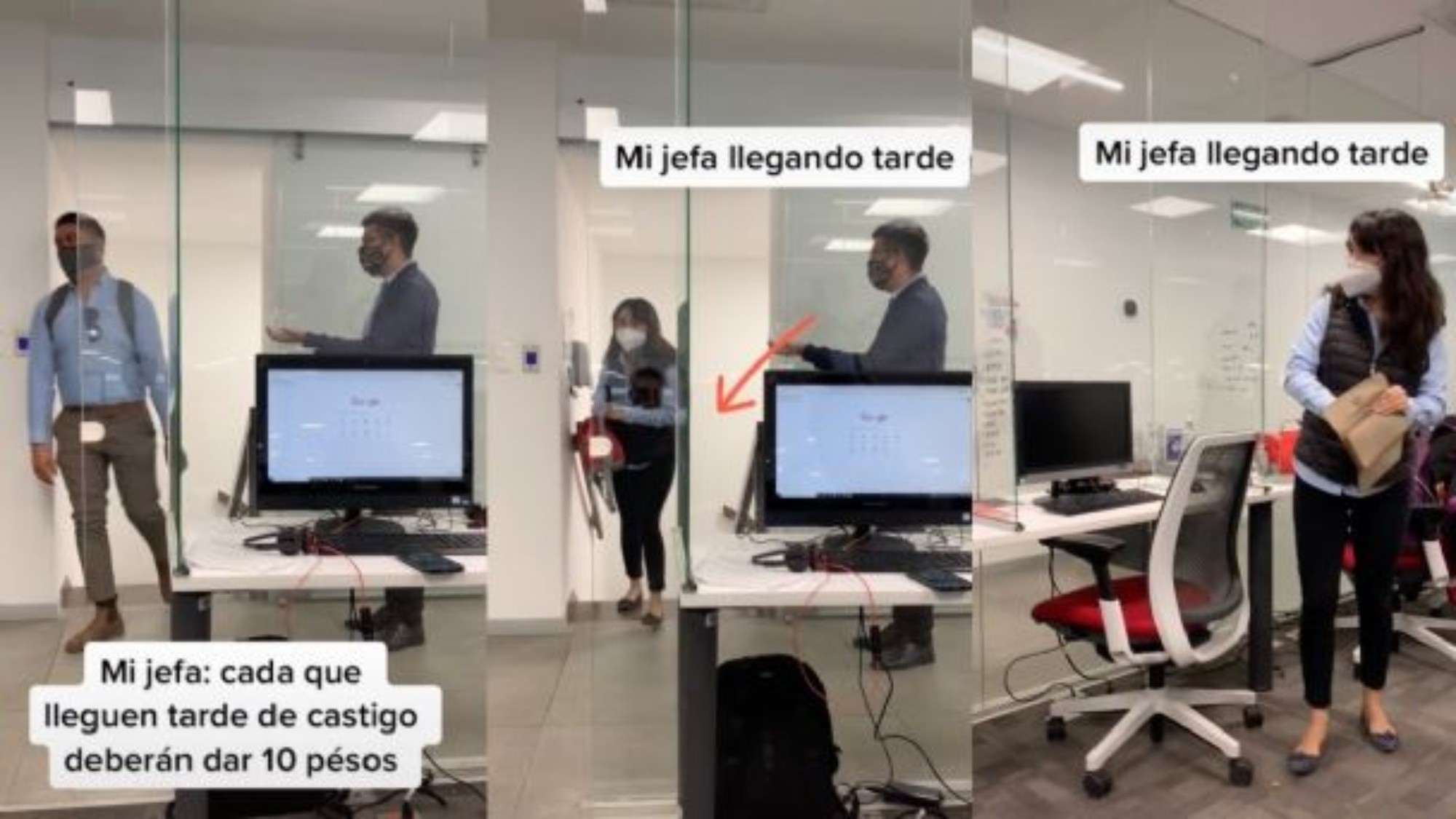 La jefa de la oficina estableció un castigo por llegar tarde que ella misma terminó pagando.