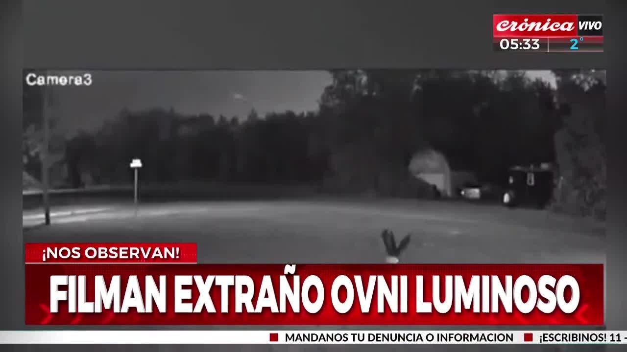 Especialistas estudian la presunta presencia de un Ovni (Captura de TV).