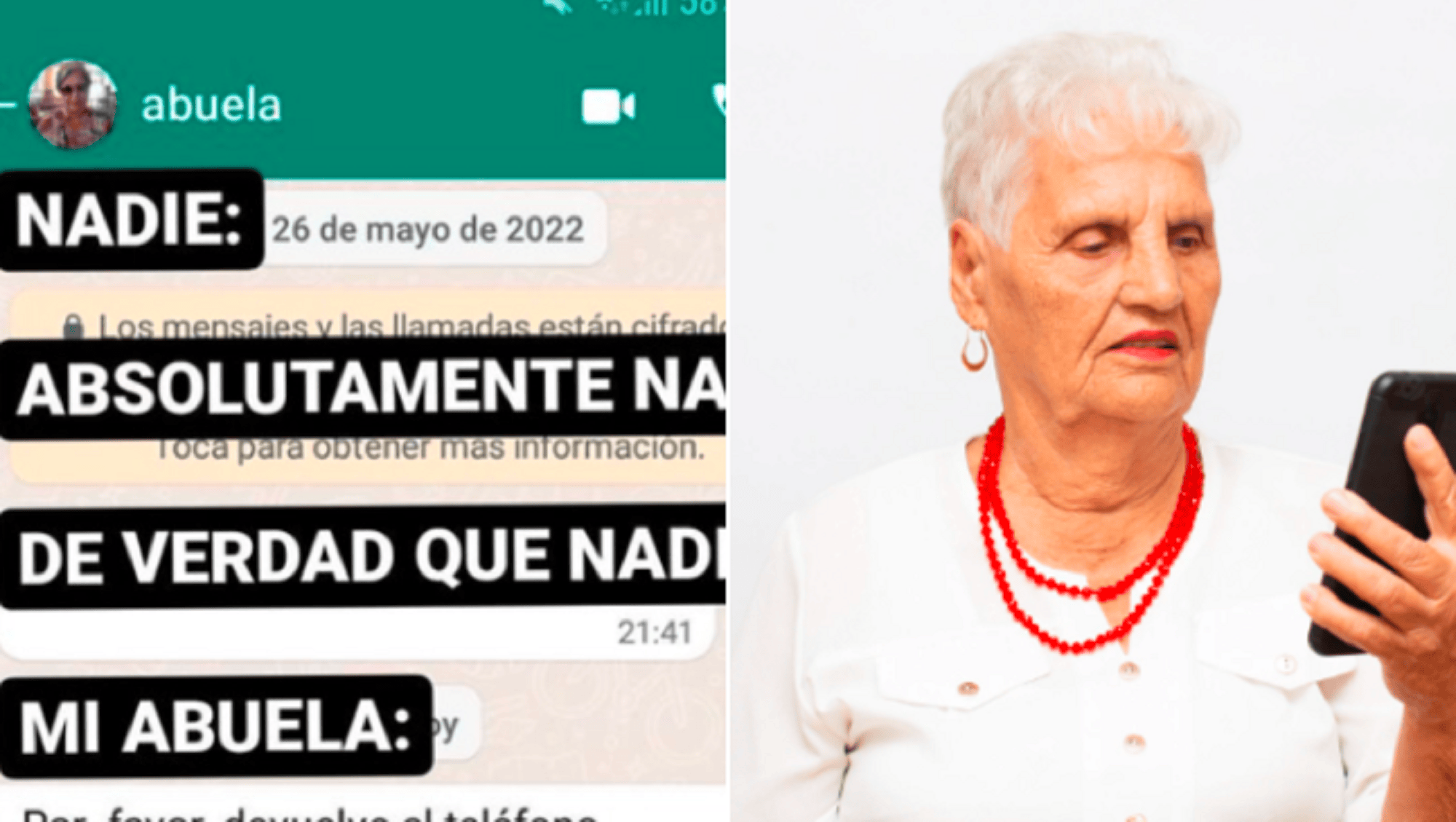 El tierno pedido de la abuela la convirtió en viral.