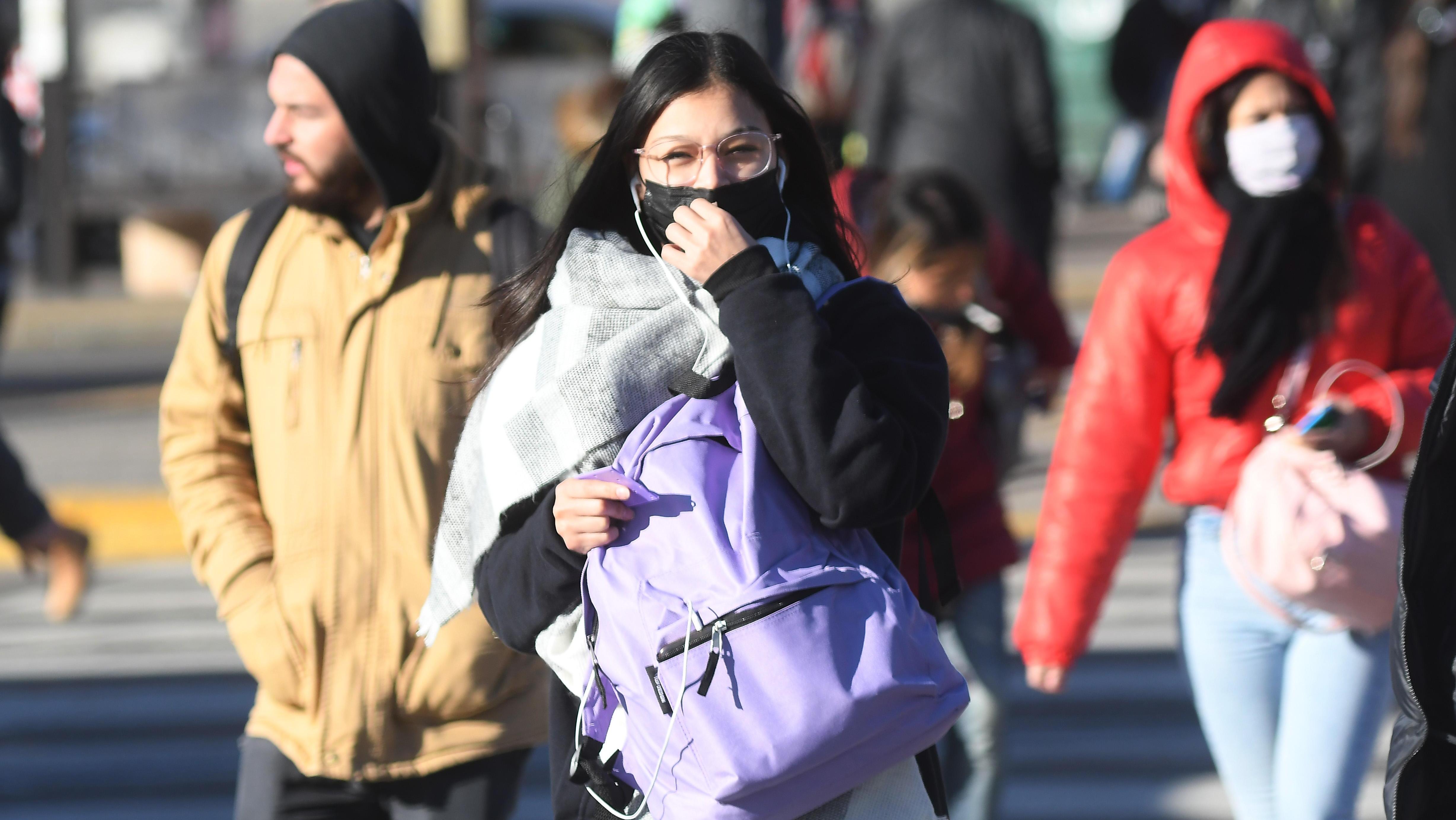 Semana invernal en la ciudad de Buenos Aires (Rubén Paredes/Crónica).