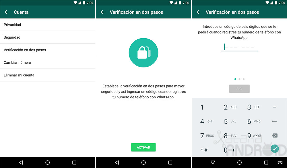 Doble código de seguridad para evitar estafas.